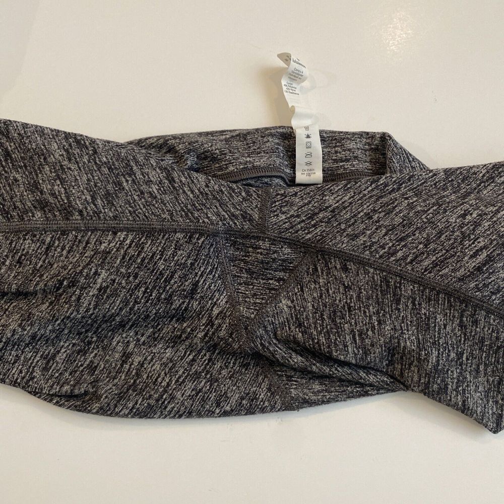 Lululemon Wunder Under Women's Size 8 Leggings Hi-Rise 7/8 Tight Heathered Black - Picture 6 of 7